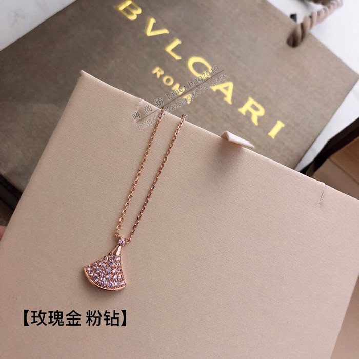 Bvlgari飾品 寶格麗裙子項鏈 Diva系列 情人節限量款 玫瑰金項鏈  zgbq3084